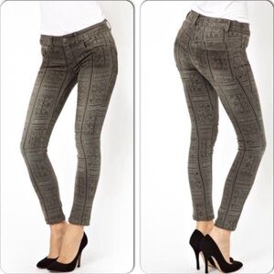 FP Bohemian Design Gray Jeans